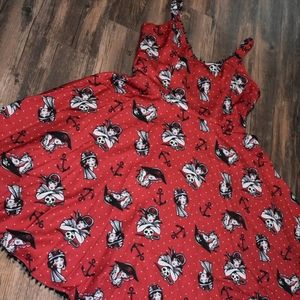 Sourpuss Retro Pirate Midi Dress